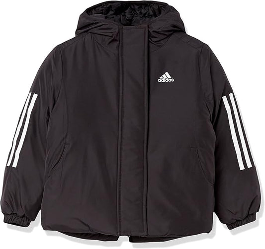 adidas Girls' Insulated Parka Jacket, Black, X-Small